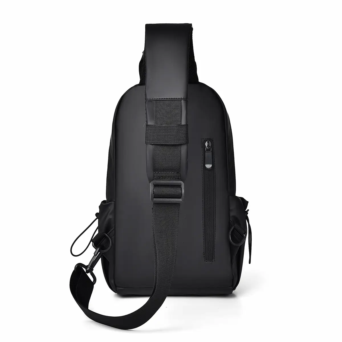 Men's Large Capacity Shoulder Bag with Purple Accents - Image 5