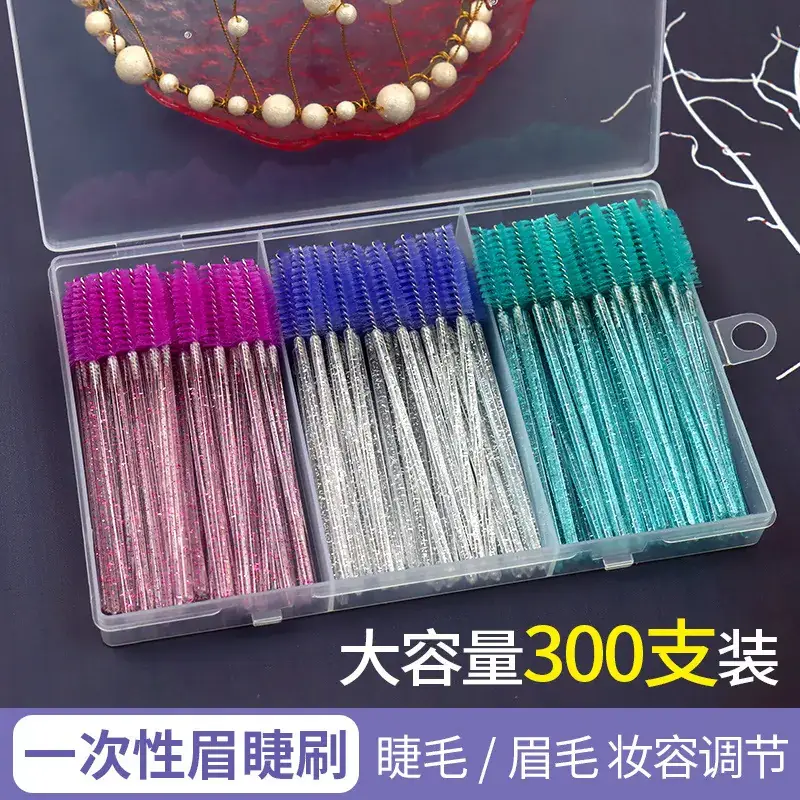 3-in-1 Crystal Eyelash & Eyebrow Brushes Set of 150 - Image 4