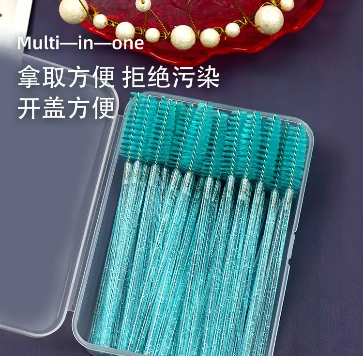 3-in-1 Crystal Eyelash & Eyebrow Brushes Set of 150 - Image 3