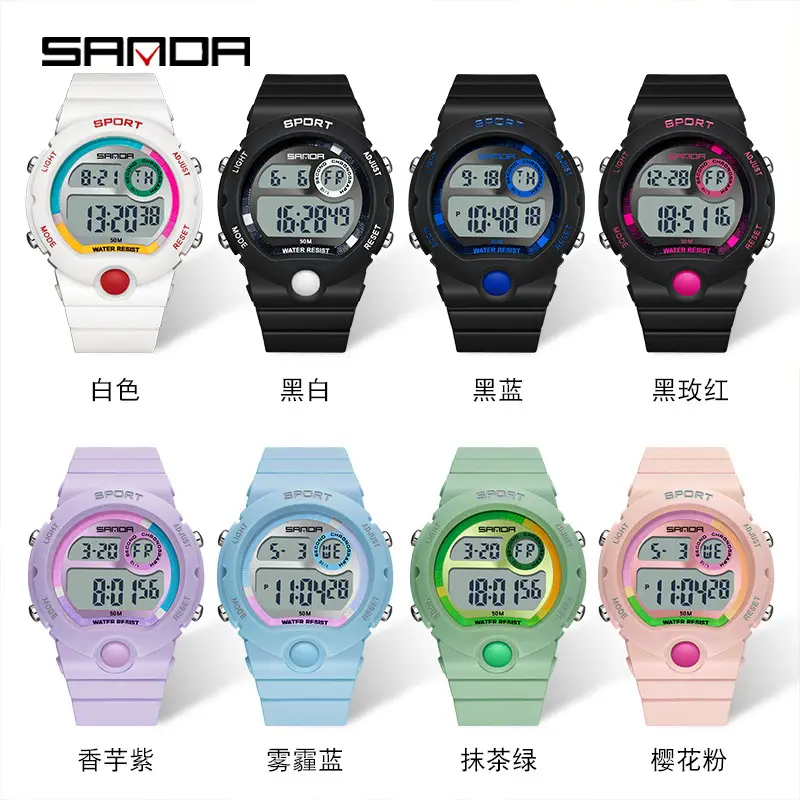 Sanda Waterproof Luminous Digital Watch for Men - Image 9