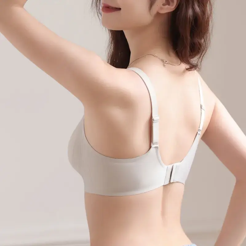 Traceless Underwear Women Small Chest Gathering Ultra-Thin Large Chest Shown Small Soft Support No Steel Rings - Image 7