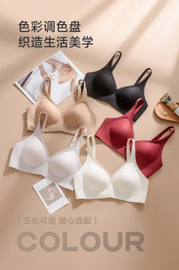 Traceless Underwear Women Small Chest Gathering Ultra-Thin Large Chest Shown Small Soft Support No Steel Rings — feature 10
