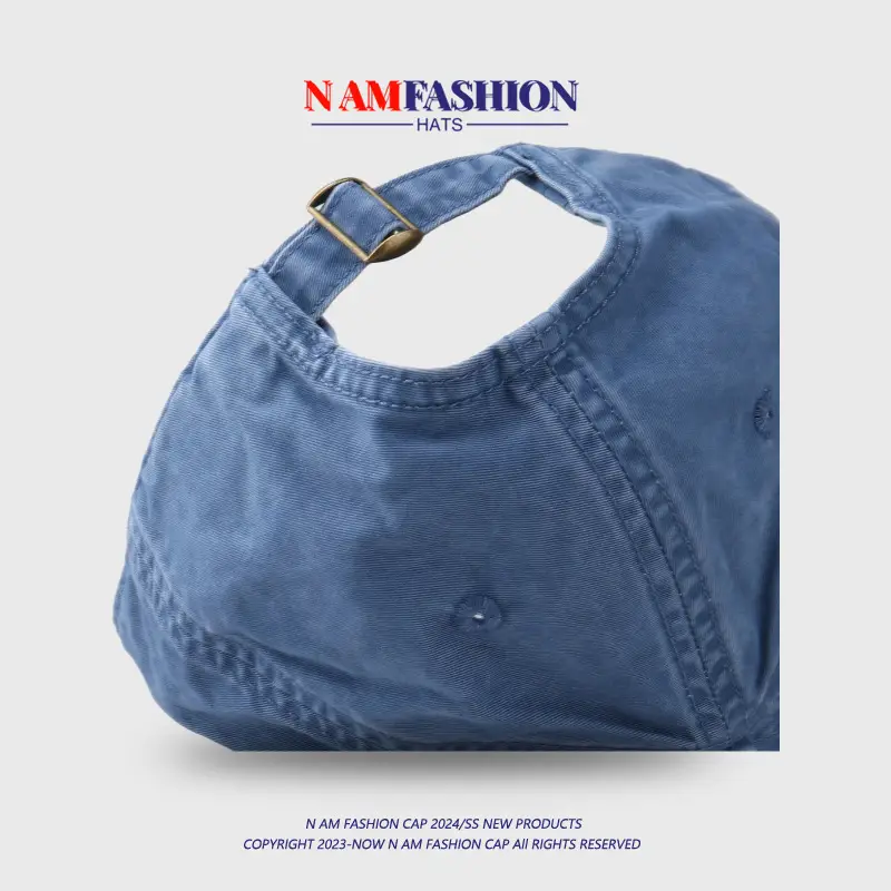 Washed Embroidered Peaked Cap Women Casual Korean Style — feature 9