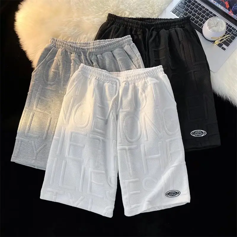 Men Cotton Loose Fit Shorts Grey 2024 — feature 2