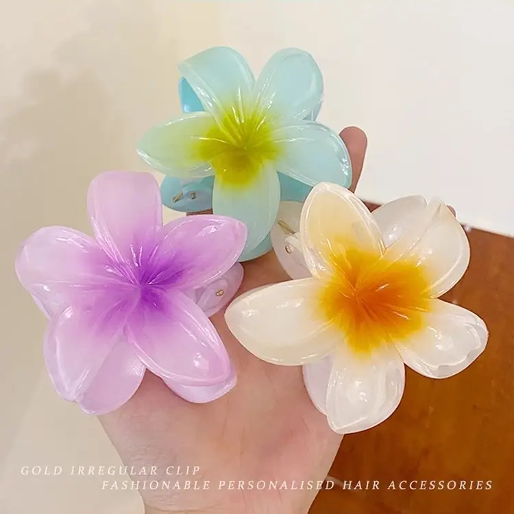 Egg Flower Hair Clip Large Back for Women 2023 - Image 9