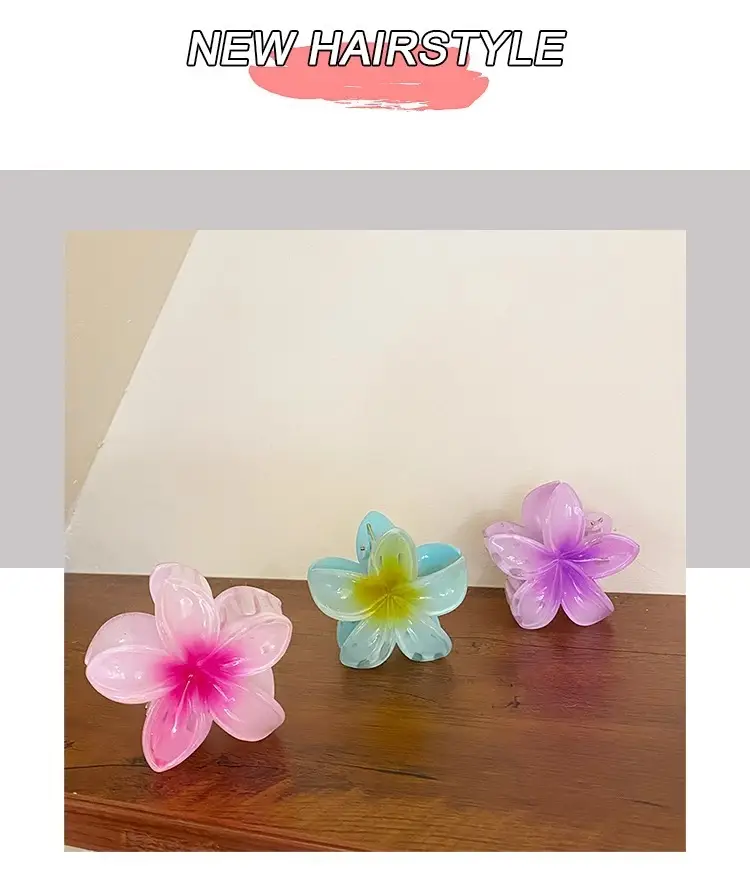 Egg Flower Hair Clip Large Back for Women 2023 — feature 2