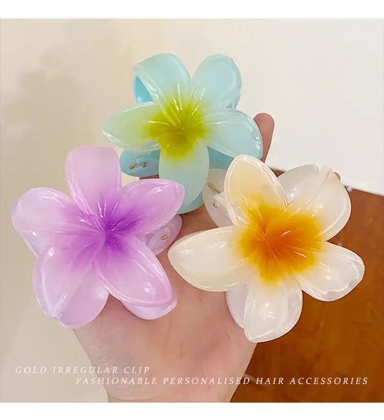 Egg Flower Hair Clip Large Back for Women 2023 — feature 6
