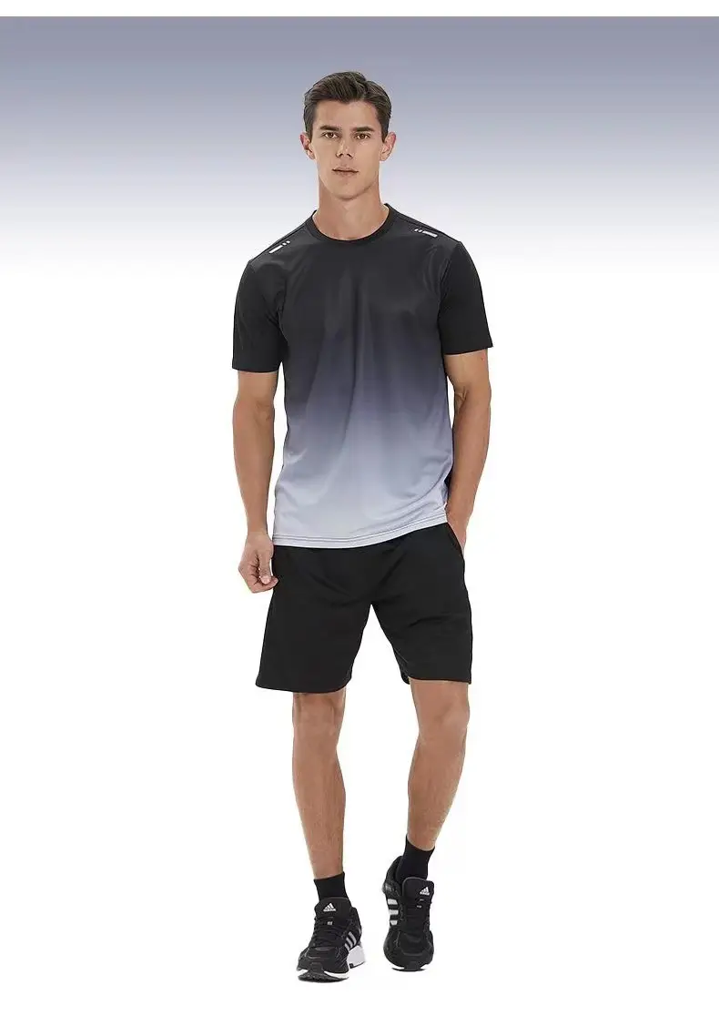 Men Ice Silk Casual Shorts Set Summer Stretch Loose Fit — feature 10