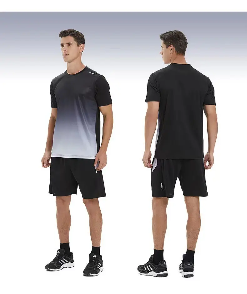 Men Ice Silk Casual Shorts Set Summer Stretch Loose Fit — feature 22