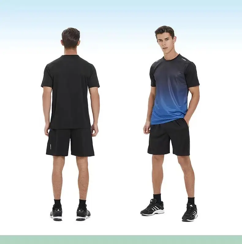 Men Ice Silk Casual Shorts Set Summer Stretch Loose Fit — feature 8