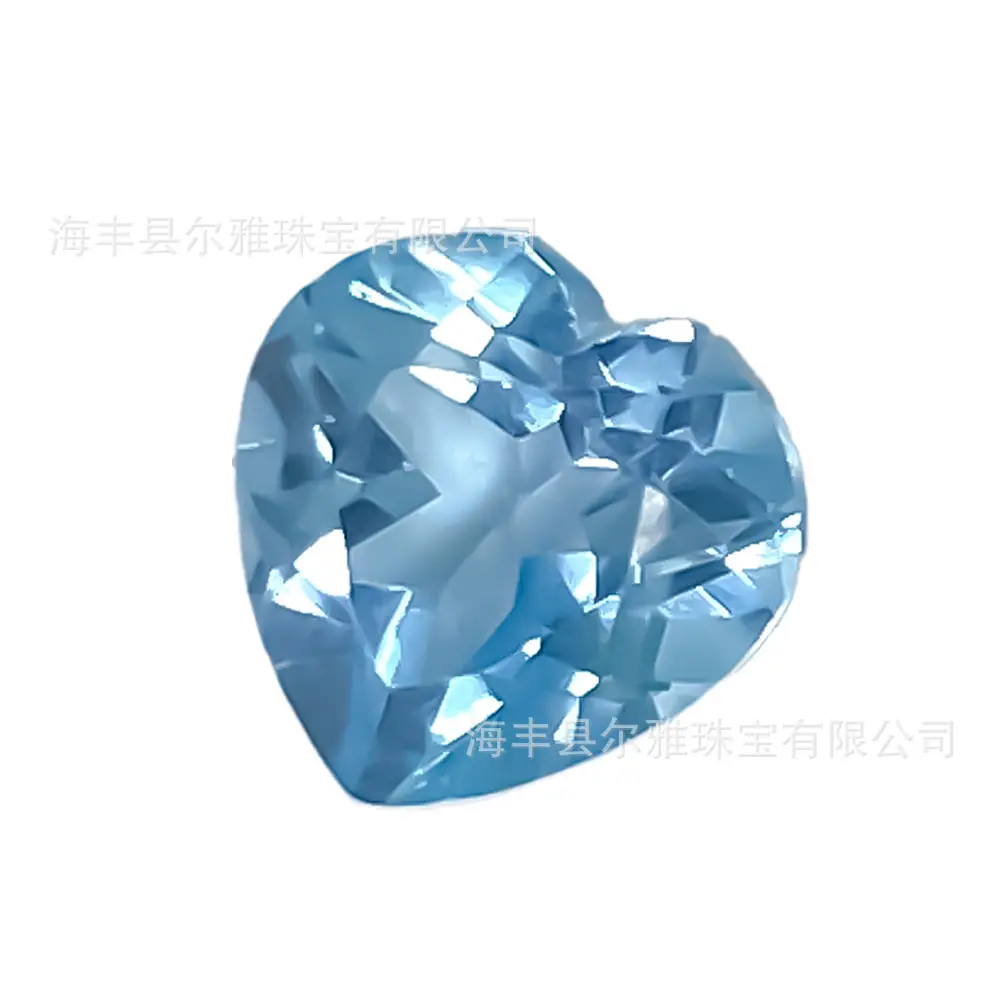 Sky Blue Topaz Heart Shaped Rings for Women - Image 5