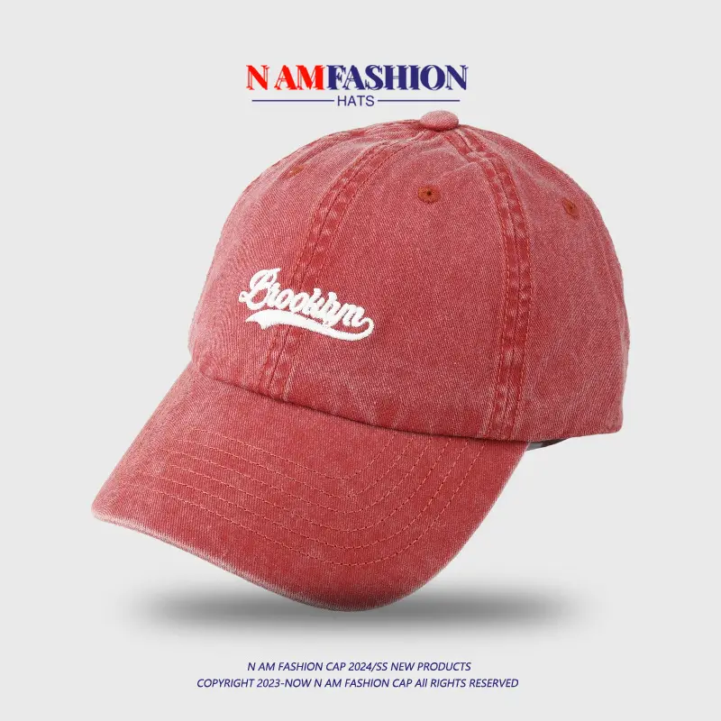 Women Denim Baseball Cap Teal Embroidered Summer — feature 10