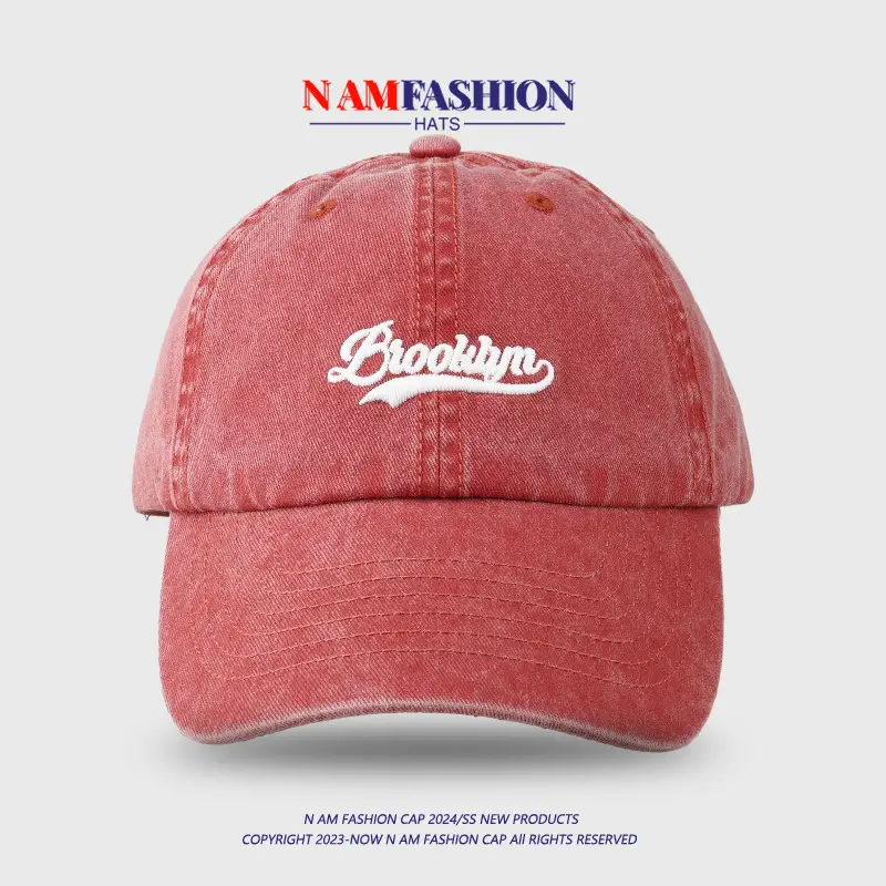 Women Denim Baseball Cap Teal Embroidered Summer — feature 3