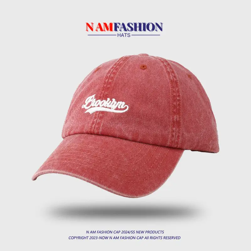 Women Denim Baseball Cap Teal Embroidered Summer - Image 3