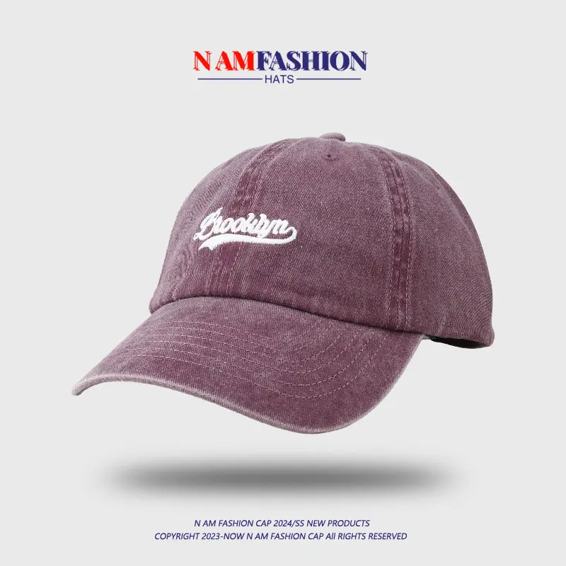 Women Denim Baseball Cap Teal Embroidered Summer - Image 4