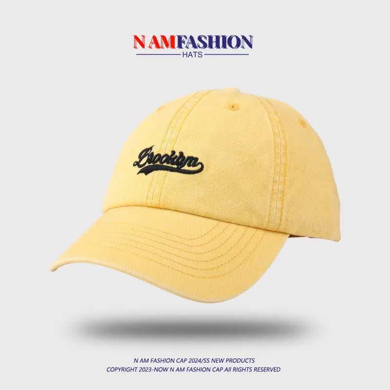 Women Denim Baseball Cap Teal Embroidered Summer - Image 5