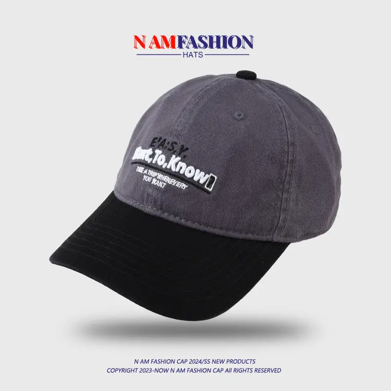 Women Retro Ins Letter Embroidered Cap Maroon White — feature 14
