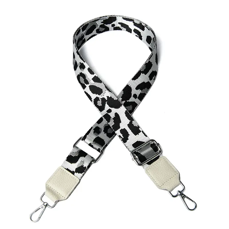 Leopard Shoulder Strap-White
