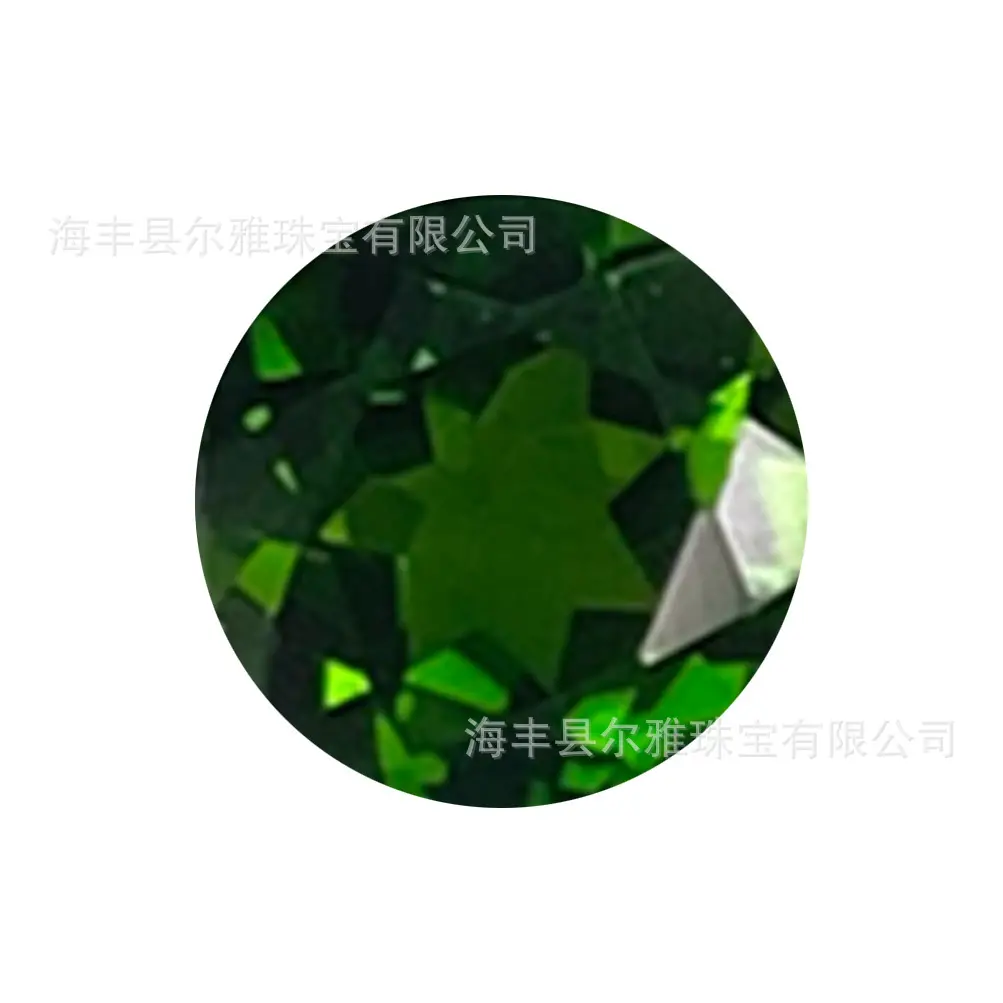 Green Gemstone Ring Face Inlay Jewelry Set - Image 5