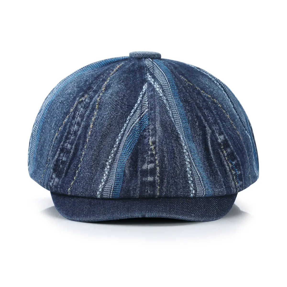 Retro Washed Blue Newsboy Cap for Men Women - Image 2
