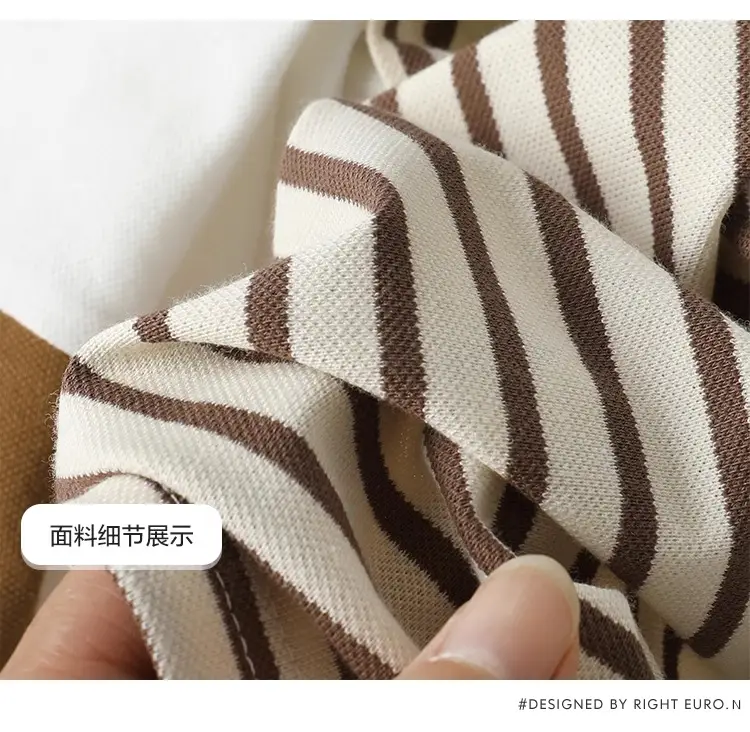 Boys Striped Polo Shirt Summer U14588 — feature 17