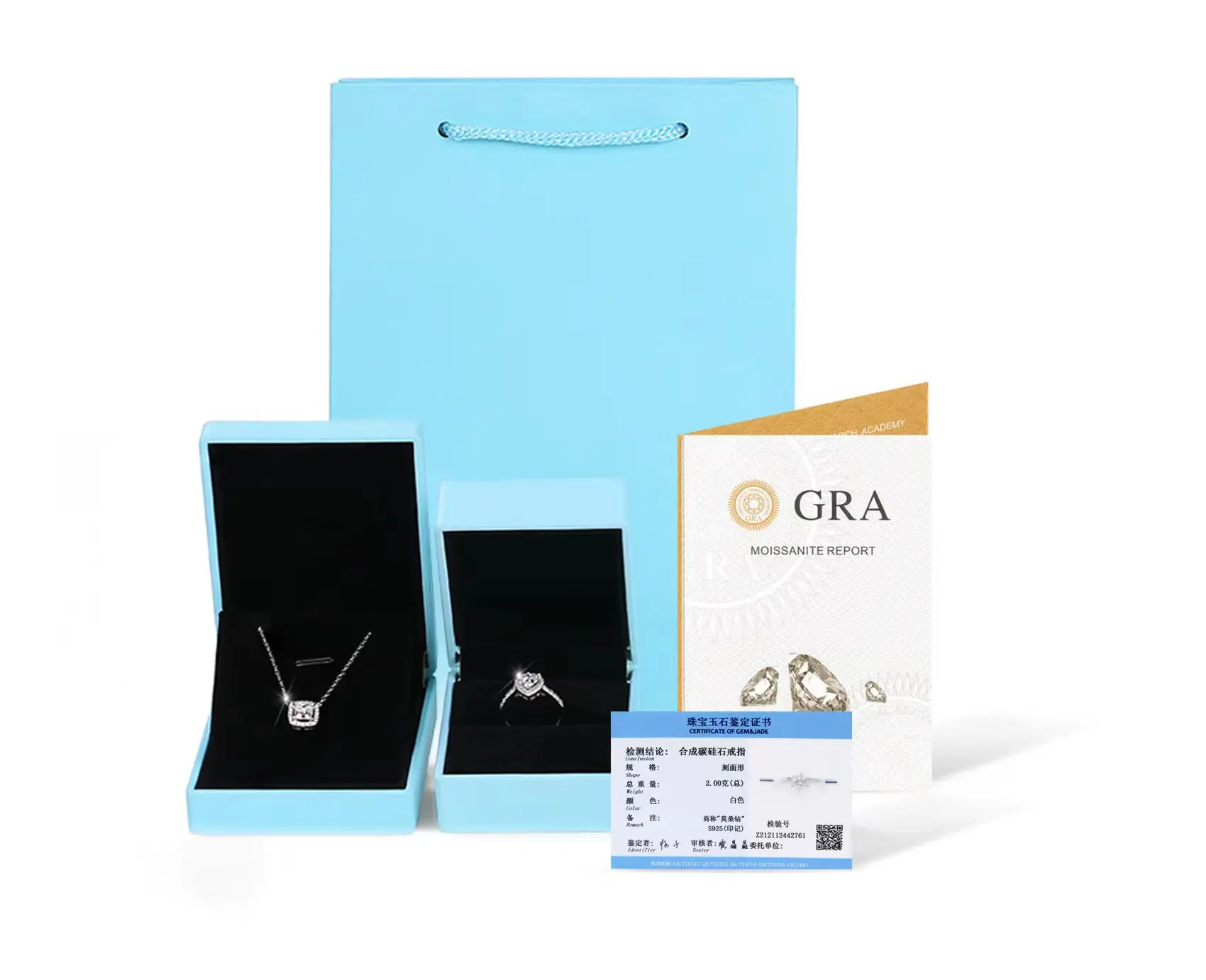 Moissanite Six-Claw Ring for Women Luxury Accessory