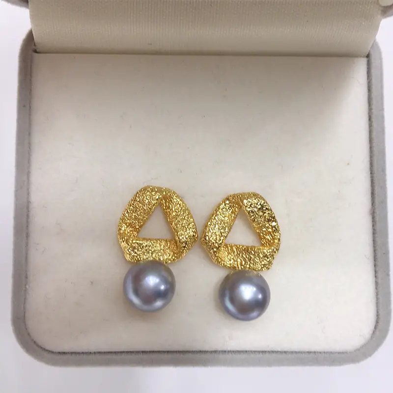 18K Gold-Filled Pearl Earrings for Women
