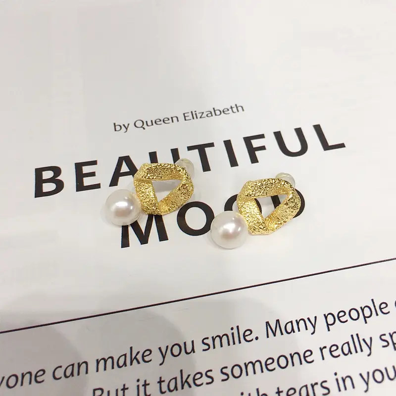 18K Gold-Filled Pearl Earrings for Women