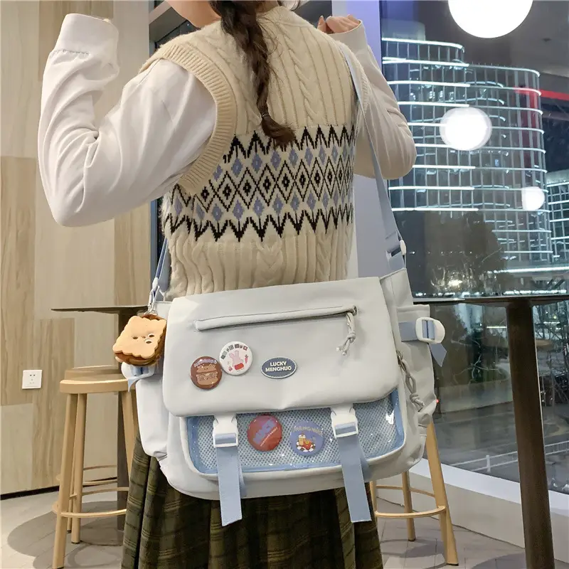 2026 White Shoulder Bag for Women College Students - Image 14