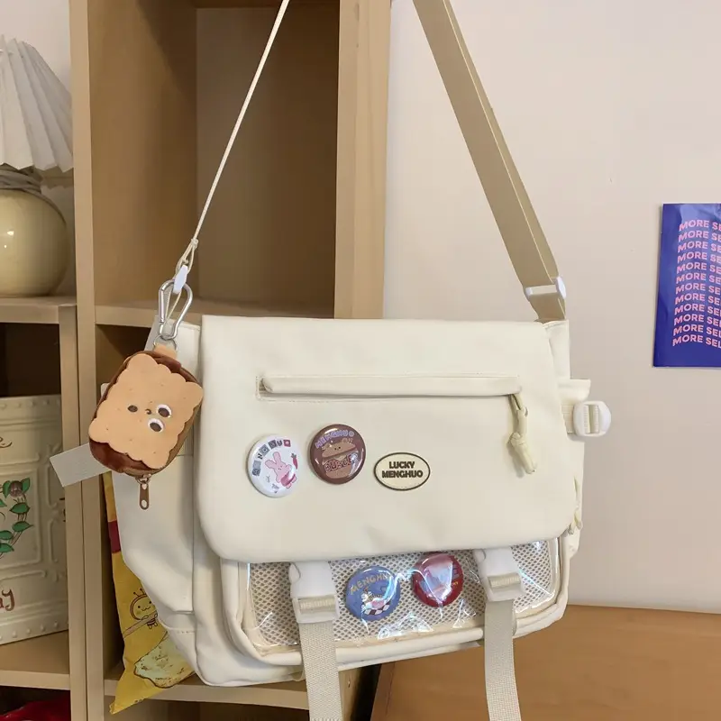 2026 White Shoulder Bag for Women College Students - Image 7