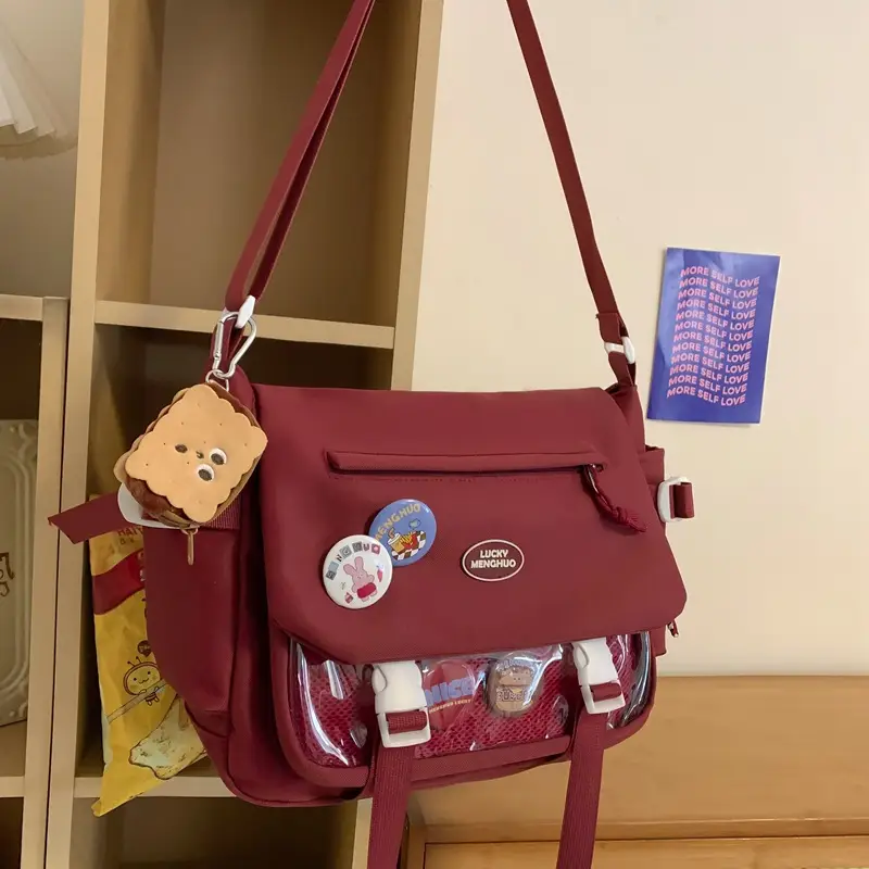 2026 White Shoulder Bag for Women College Students - Image 8