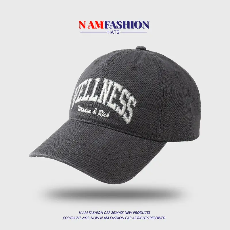 White Letter Embroidered Women's Cap Spring Summer Sun Protection - Image 5