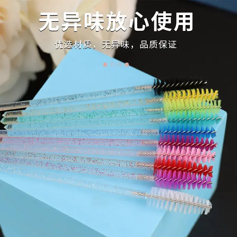 Crystal Spiral Eyelash Brush Multi-Color Mini Comb