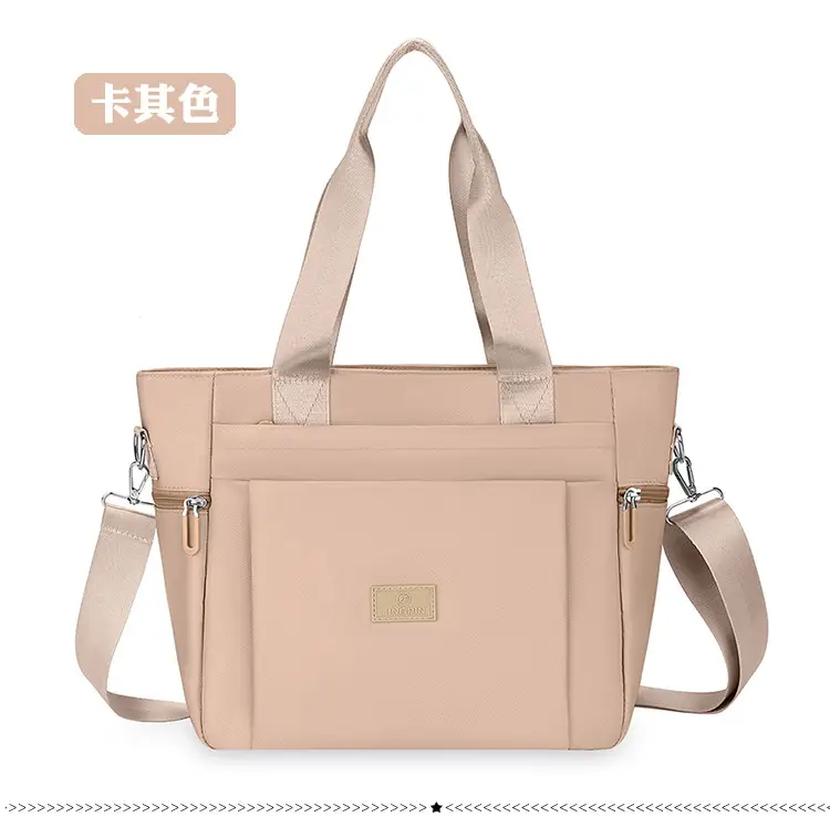 Light Blue Nylon Shoulder Bag for Women — feature 29