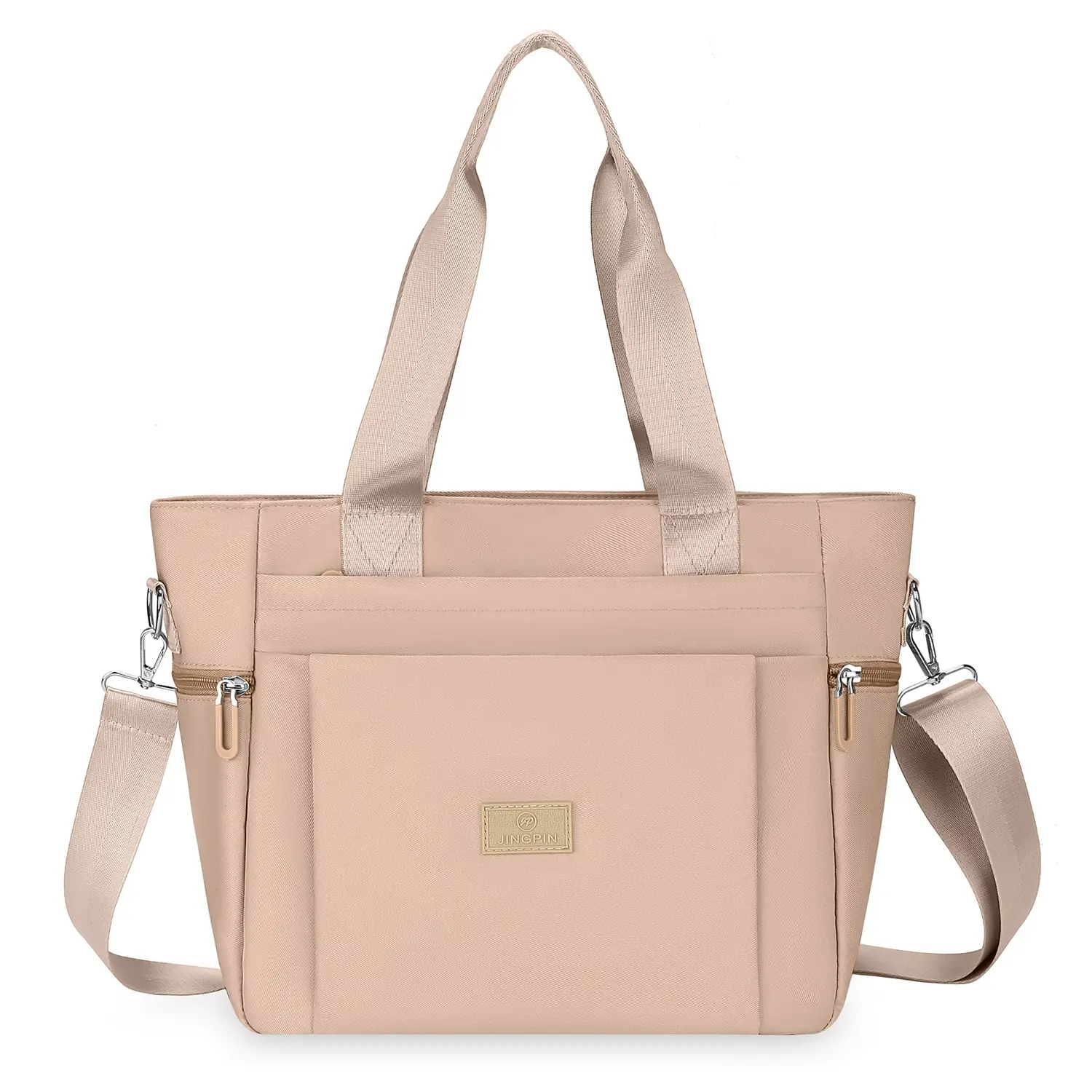 Light Blue Nylon Shoulder Bag for Women - Image 2