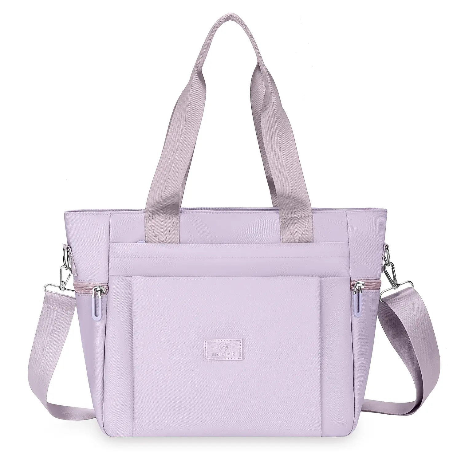 Light Blue Nylon Shoulder Bag for Women - Image 3