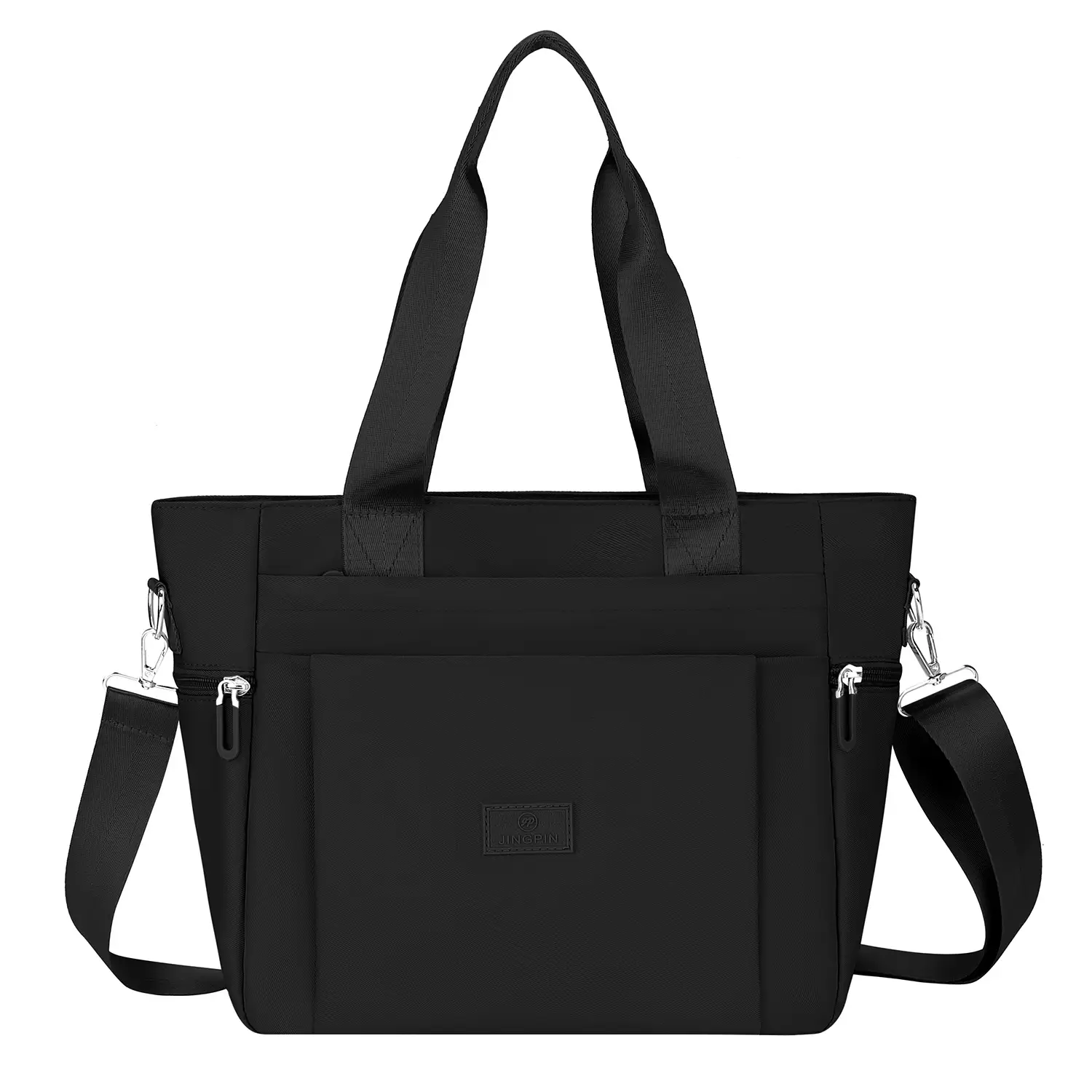 Light Blue Nylon Shoulder Bag for Women - Image 4