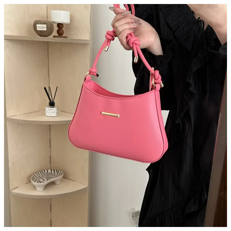 Pink Western Style Shoulder Bag for Women 2024 Spring — feature 14