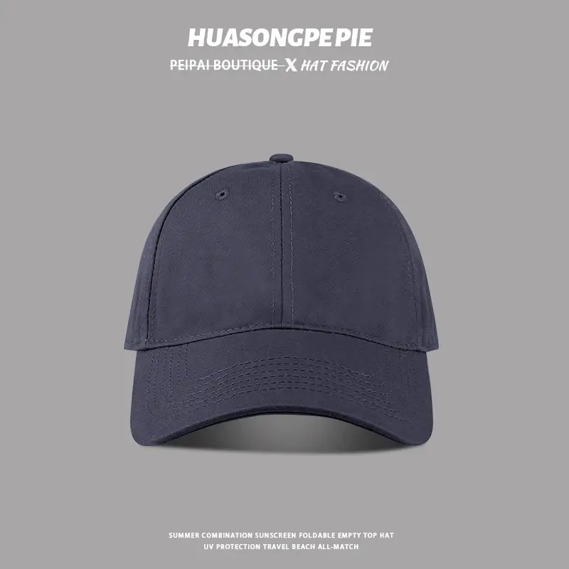 HUASONGPPEPE Solid Blue Baseball Cap with Big Head Circumference — feature 9
