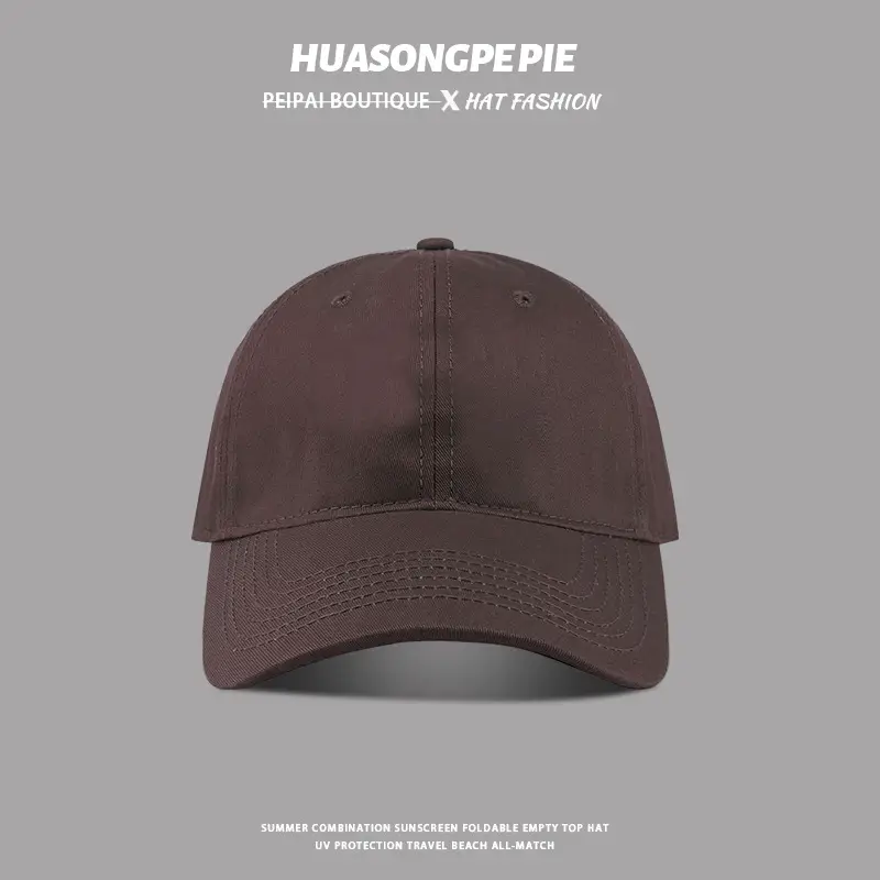 HUASONGPPEPE Solid Blue Baseball Cap with Big Head Circumference - Image 11
