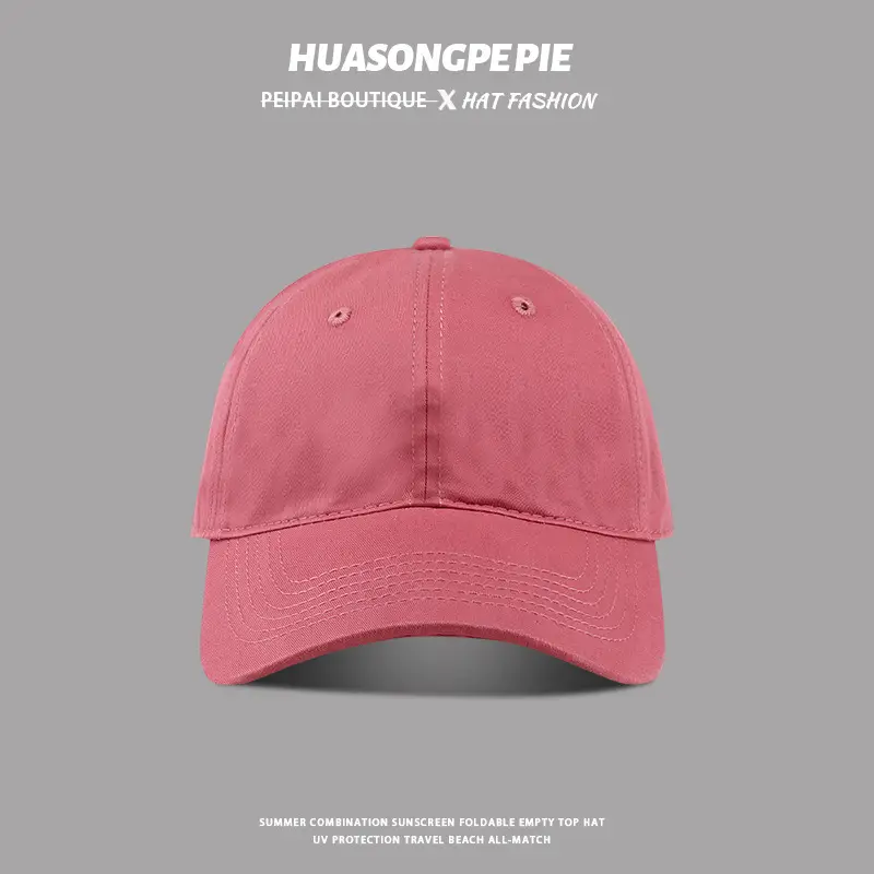 HUASONGPPEPE Solid Blue Baseball Cap with Big Head Circumference - Image 4