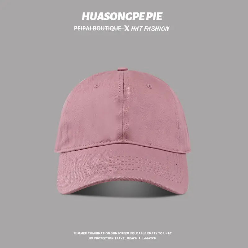 HUASONGPPEPE Solid Blue Baseball Cap with Big Head Circumference - Image 5
