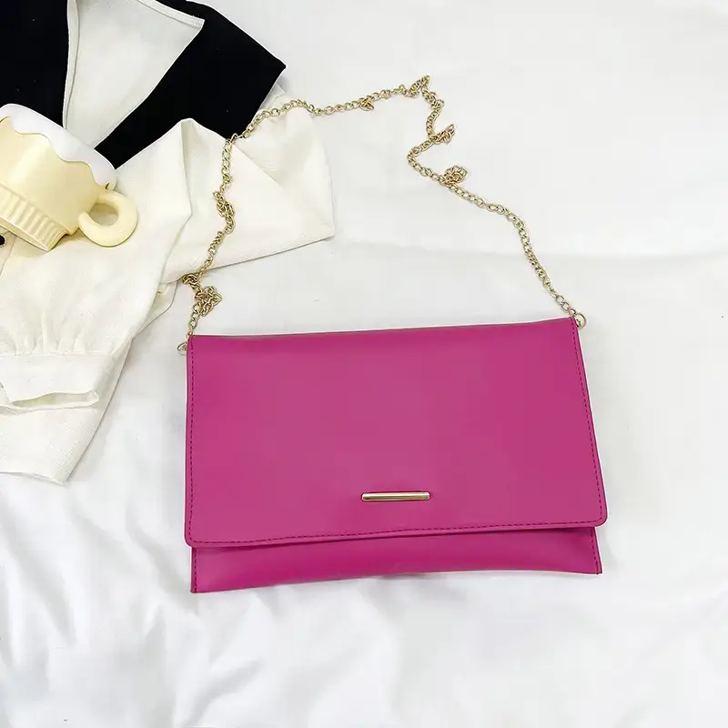 Pink Chain Clutch Bag for Women 2024 - Image 3