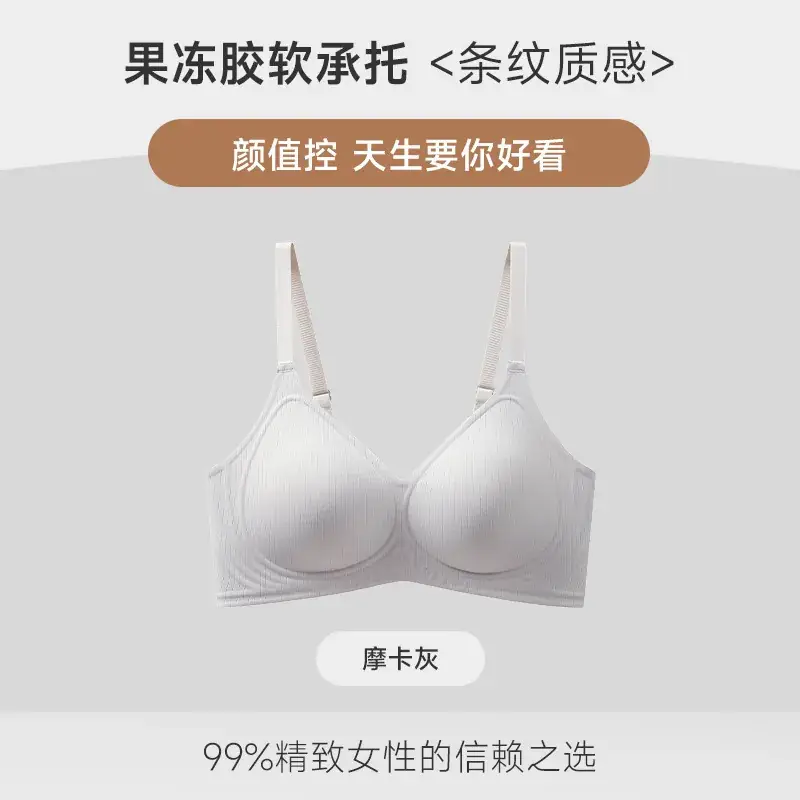 Jelly Red Seamless Push Up Bra for Women - Image 4