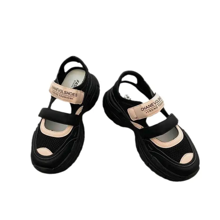 Women 2024 Hollow Platform Sandals with Velcro Closure - Image 7