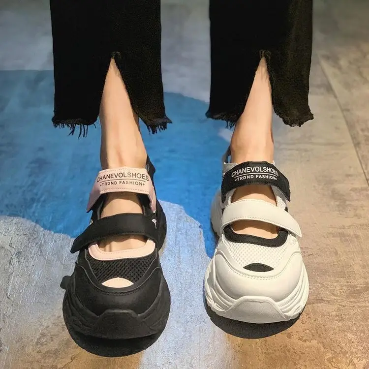 Women 2024 Hollow Platform Sandals with Velcro Closure — feature 12