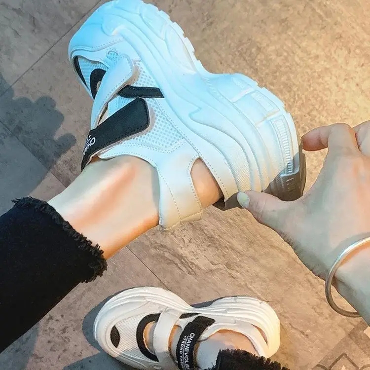 Women 2024 Hollow Platform Sandals with Velcro Closure — feature 15