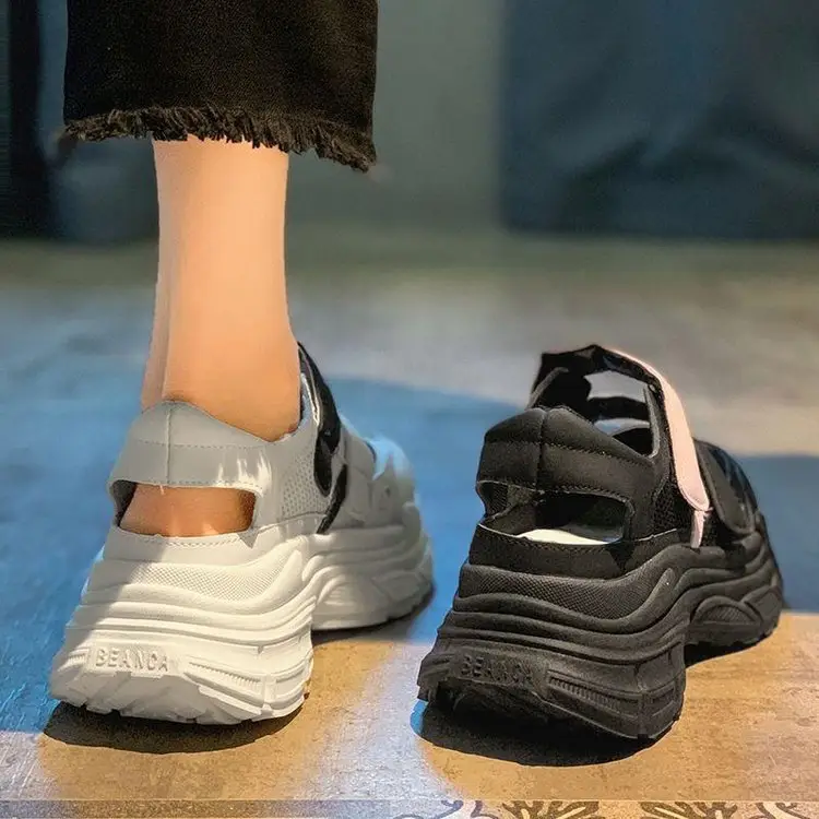 Women 2024 Hollow Platform Sandals with Velcro Closure — feature 16