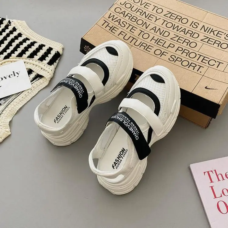 Women 2024 Hollow Platform Sandals with Velcro Closure — feature 17