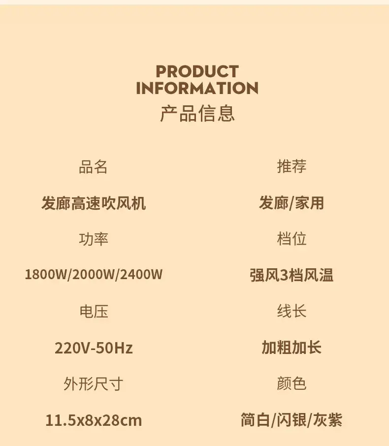 High-Power Hair Dryer with Blue Light & Negative Ion Technology — feature 26